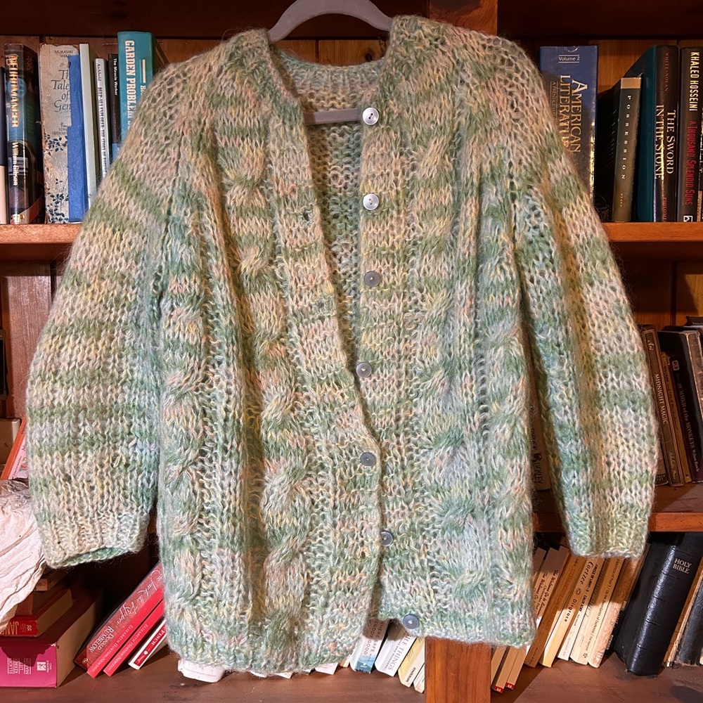 1960’s Green Mohair Sweater, Roughly Size Medium